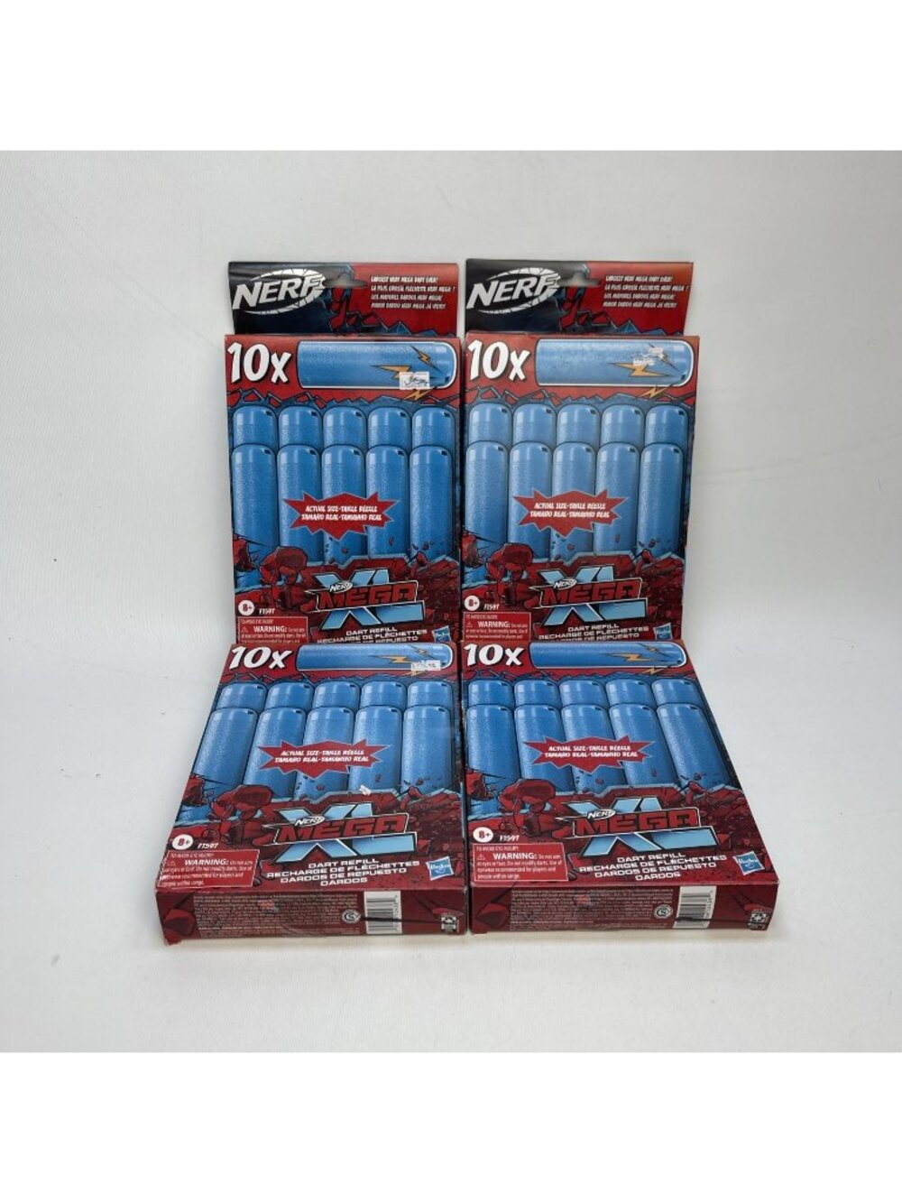 Bundle Lot of 4 x10 Darts Nerf Mega XL Dart Refill Recharge Projectil Read